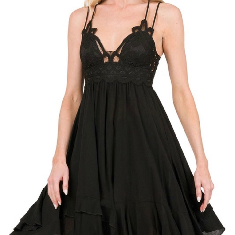 Elegant Black Lace Dress